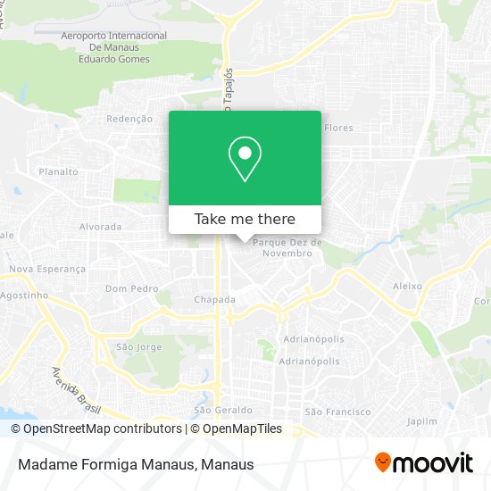 Madame Formiga Manaus map