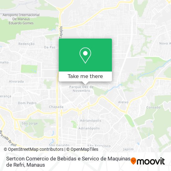 Sertcon Comercio de Bebidas e Servico de Maquinas de Refri map