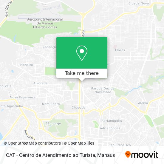 CAT - Centro de Atendimento ao Turista map