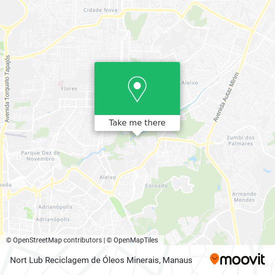 Nort Lub Reciclagem de Óleos Minerais map