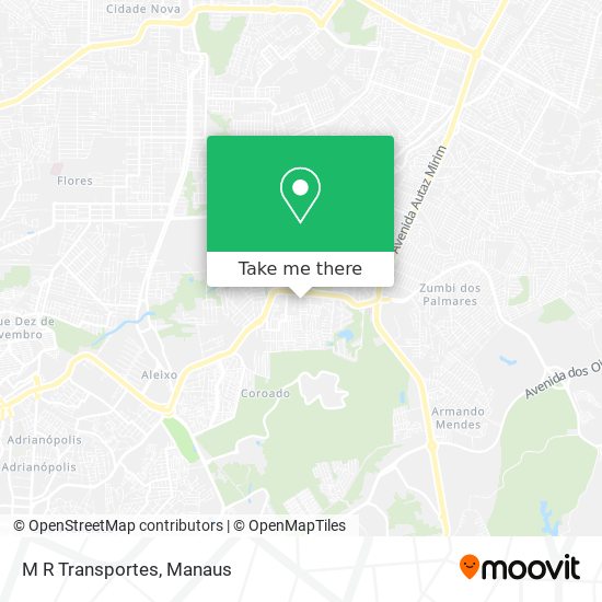 M R Transportes map