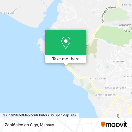 Zoológico do Cigs map