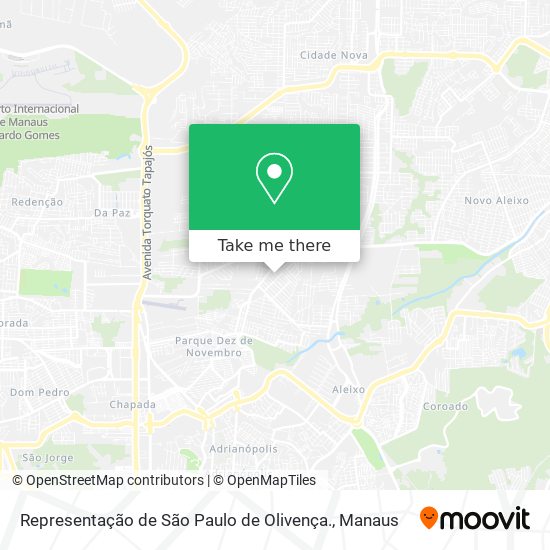 Representação de São Paulo de Olivença. map