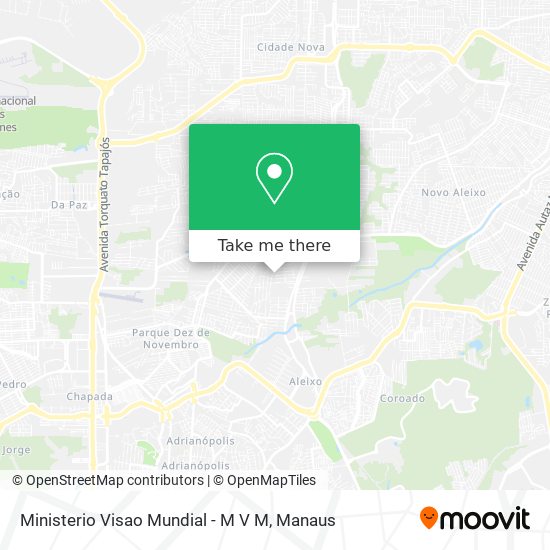 Ministerio Visao Mundial - M V M map