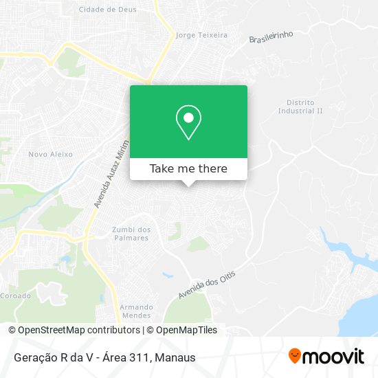 Geração R da V - Área 311 map