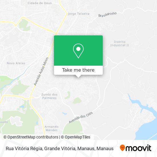 Rua Vitória Régia, Grande Vitória, Manaus map