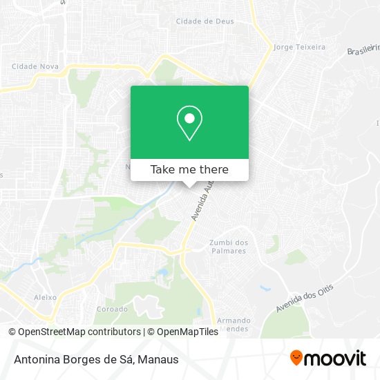 Antonina Borges de Sá map