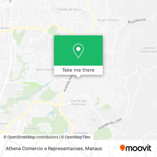 Athena Comercio e Representacoes map