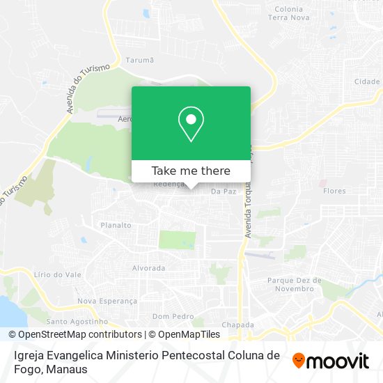 Igreja Evangelica Ministerio Pentecostal Coluna de Fogo map