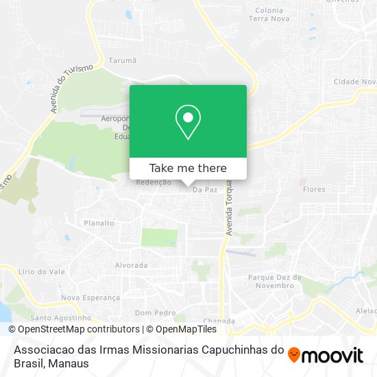 Associacao das Irmas Missionarias Capuchinhas do Brasil map