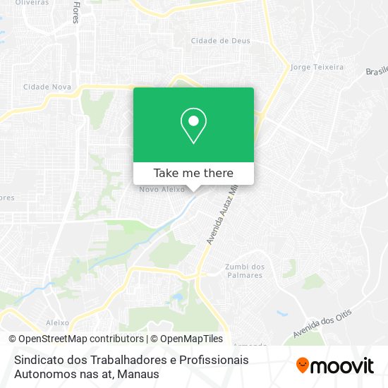 Mapa Sindicato dos Trabalhadores e Profissionais Autonomos nas at