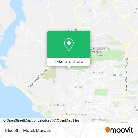 Blue Star Motel map