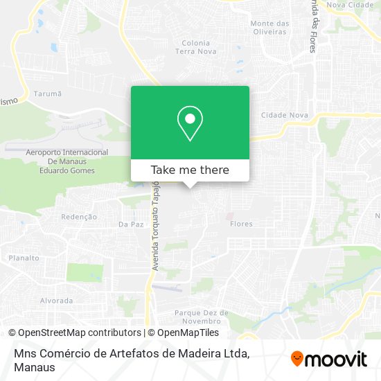 Mns Comércio de Artefatos de Madeira Ltda map