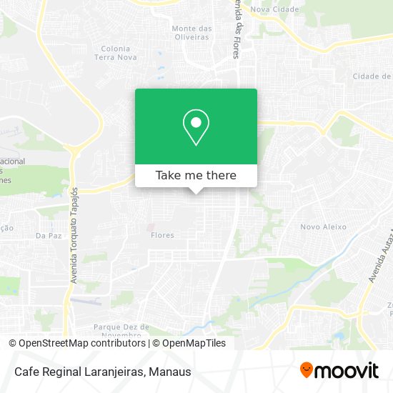 Mapa Cafe Reginal Laranjeiras