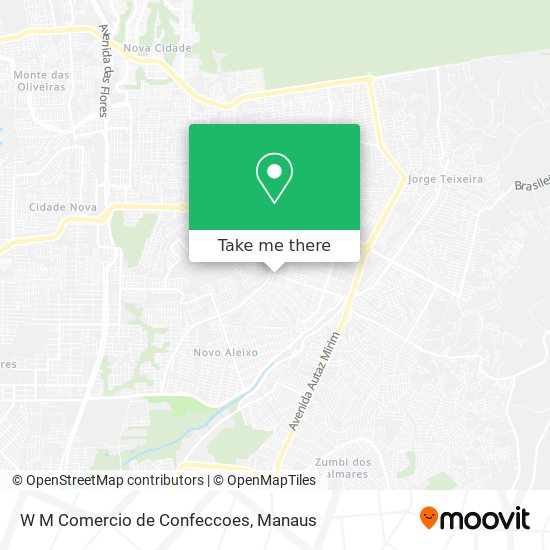 W M Comercio de Confeccoes map