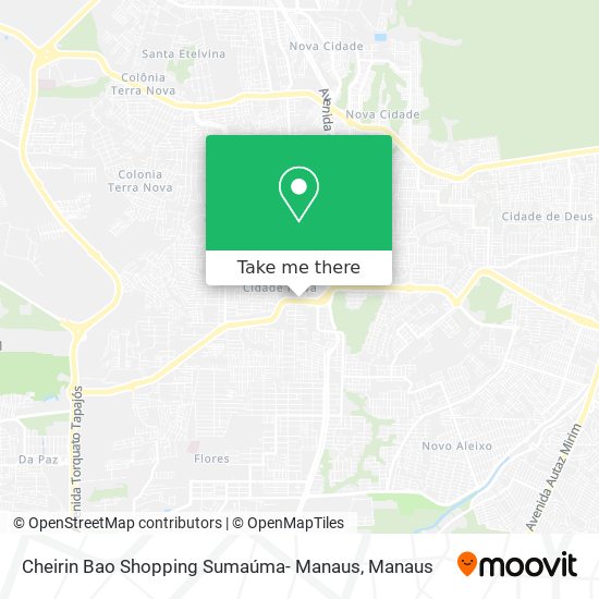 Cheirin Bao Shopping Sumaúma- Manaus map