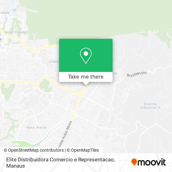 Elite Distribuidora Comercio e Representacao map