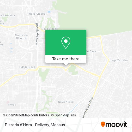 Pizzaria d'Hora - Delivery map