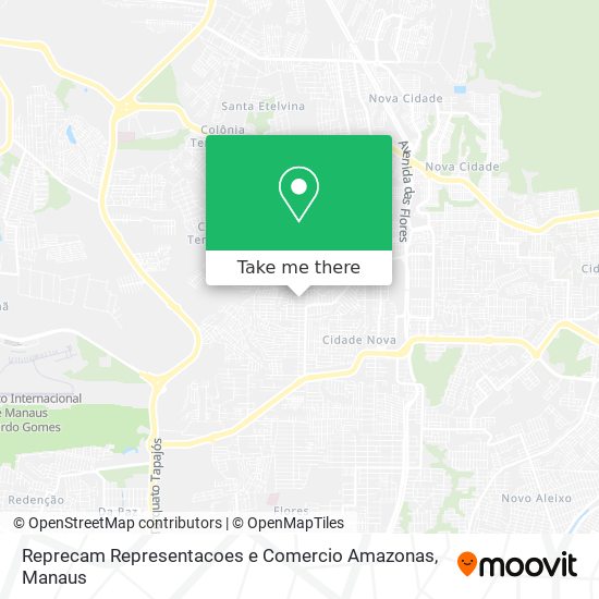 Reprecam Representacoes e Comercio Amazonas map