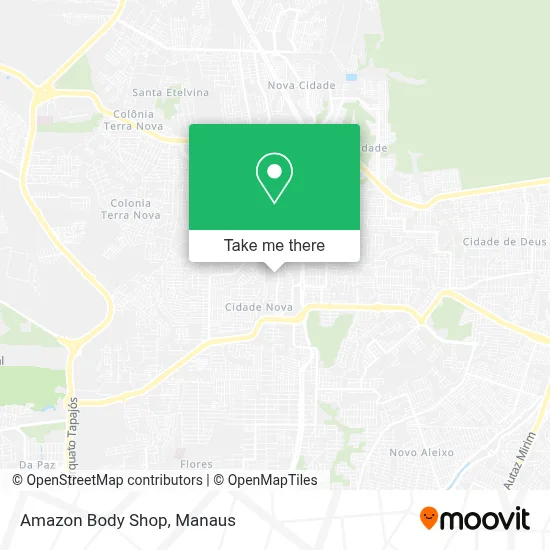 Amazon Body Shop map