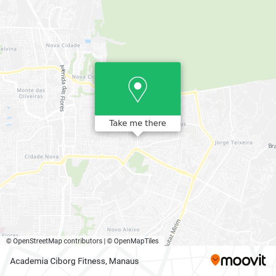 Academia Ciborg Fitness map