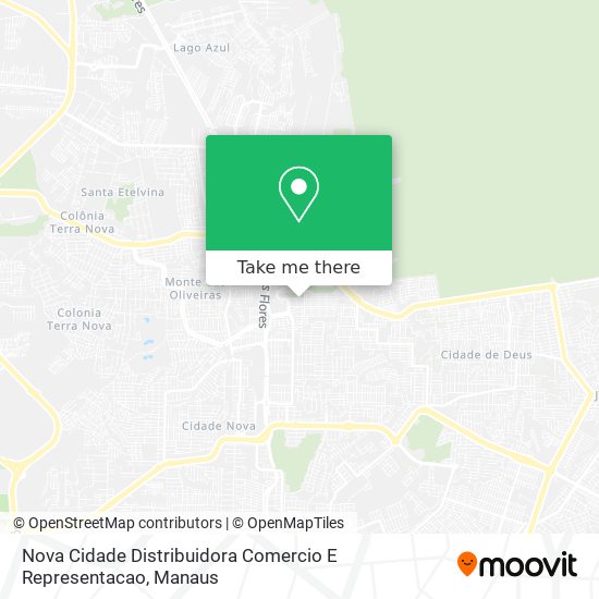 Nova Cidade Distribuidora Comercio E Representacao map