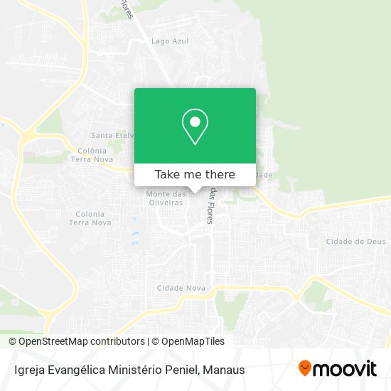 Igreja Evangélica Ministério Peniel map