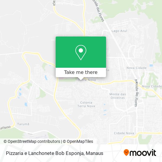 Pizzaria e Lanchonete Bob Esponja map