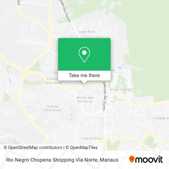 Rio Negro Choperia Shopping Via Norte map