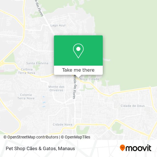 Pet Shop Cães & Gatos map