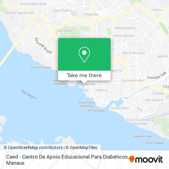 Caed - Centro De Apoio Educacional Para Diabéticos map