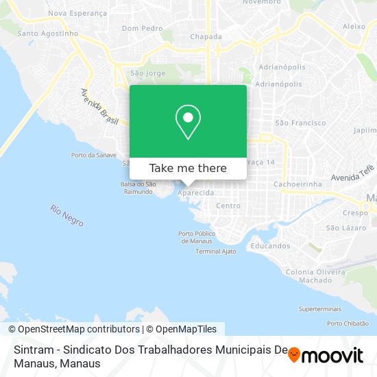 Sintram - Sindicato Dos Trabalhadores Municipais De Manaus map
