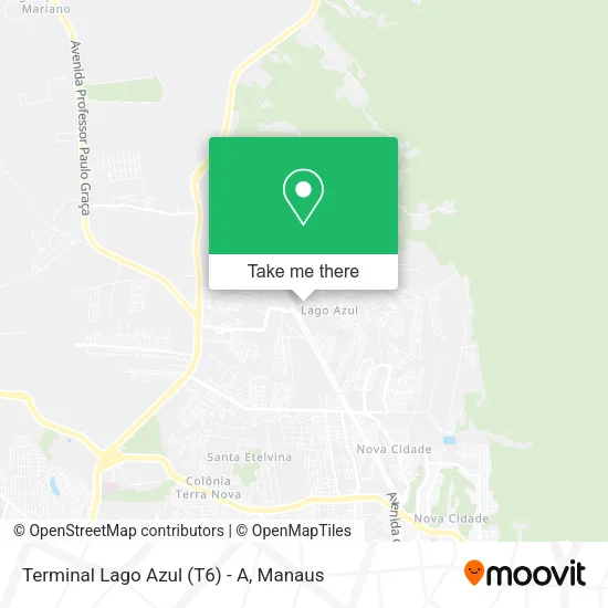 Mapa Terminal Lago Azul (T6) - A