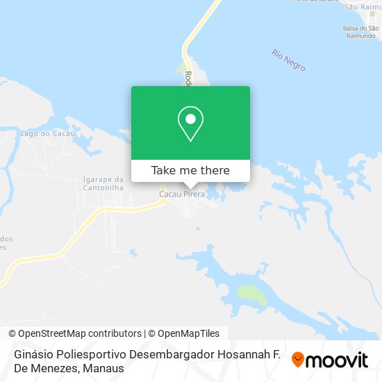 Ginásio Poliesportivo Desembargador Hosannah F. De Menezes map