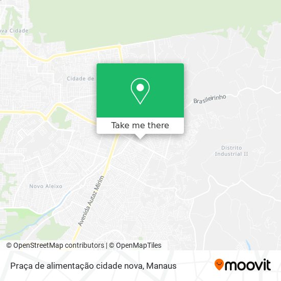 Praça de alimentação cidade nova map