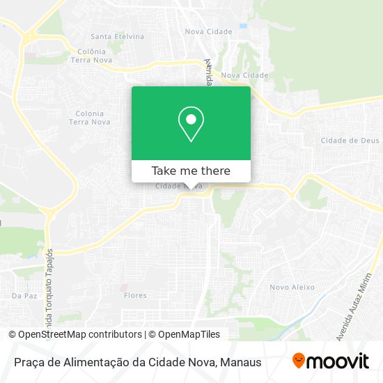 Mapa Praça de Alimentação da Cidade Nova