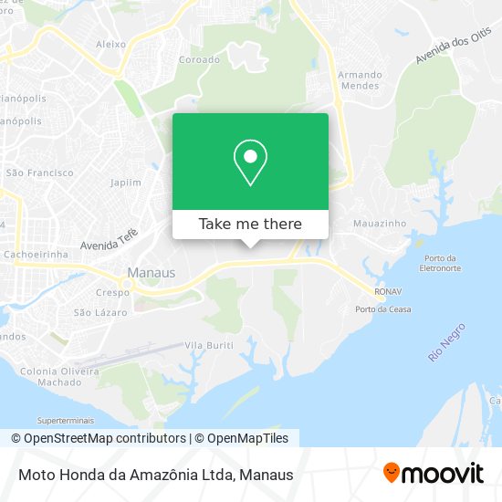 Mapa Moto Honda da Amazônia Ltda