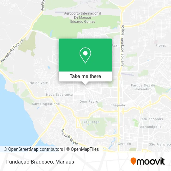 Fundação Bradesco map