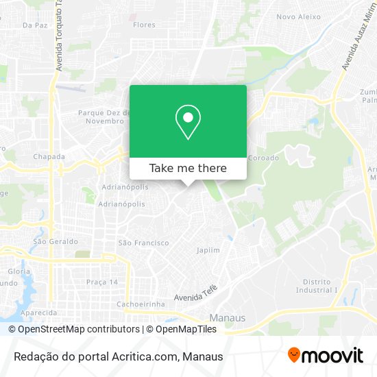 Redação do portal Acritica.com map