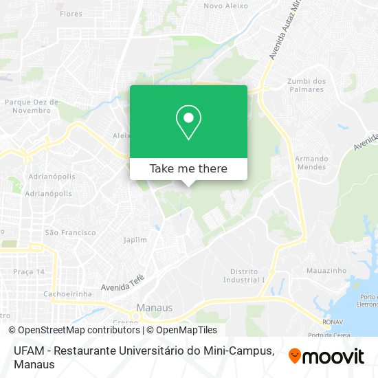 UFAM - Restaurante Universitário do Mini-Campus map