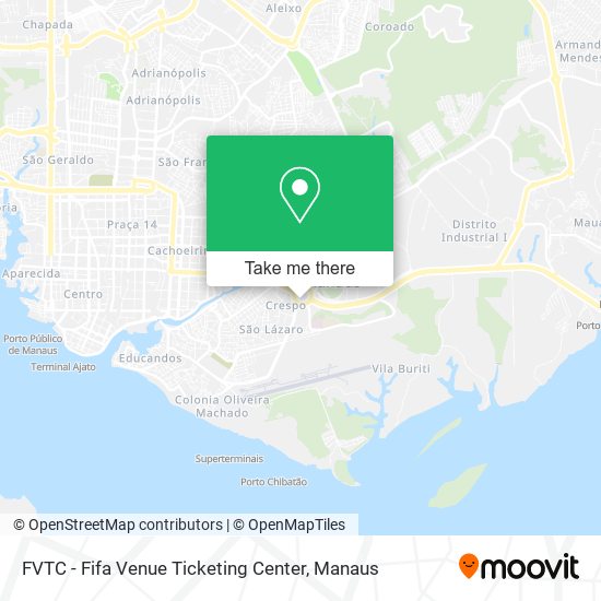 FVTC - Fifa Venue Ticketing Center map