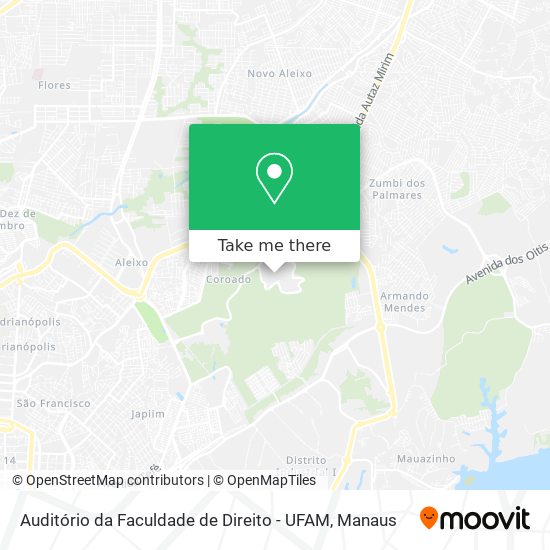 Auditório da Faculdade de Direito - UFAM map