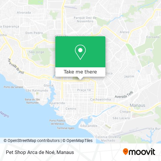Pet Shop Arca de Noé map
