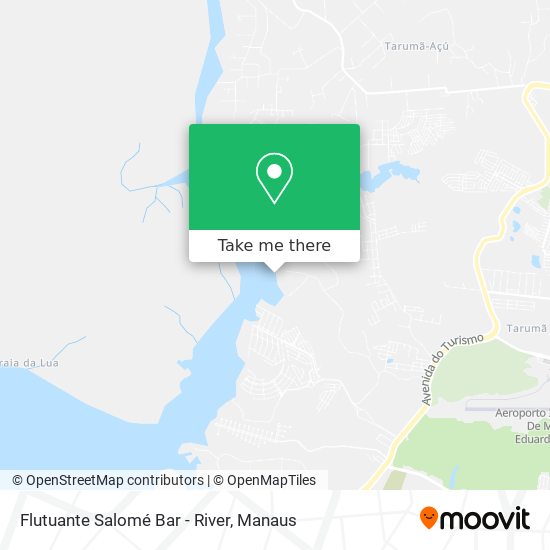 Flutuante Salomé Bar - River map