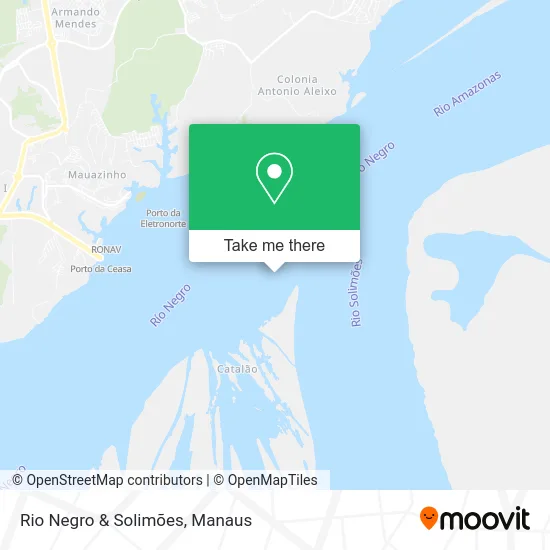 Rio Negro & Solimões map