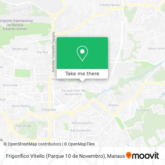 Mapa Frigorífico Vitello (Parque 10 de Novembro)