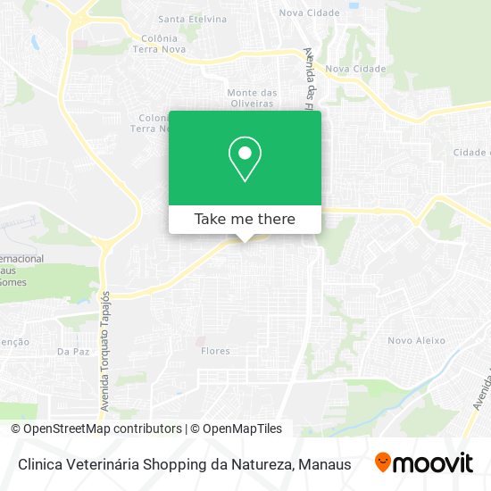 Clinica Veterinária Shopping da Natureza map