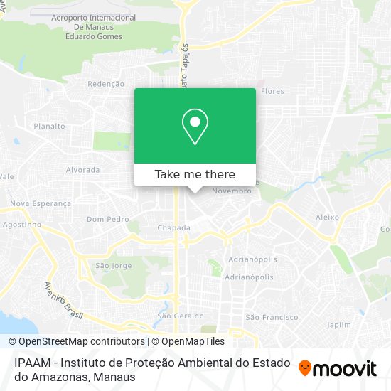 IPAAM - Instituto de Proteção Ambiental do Estado do Amazonas map