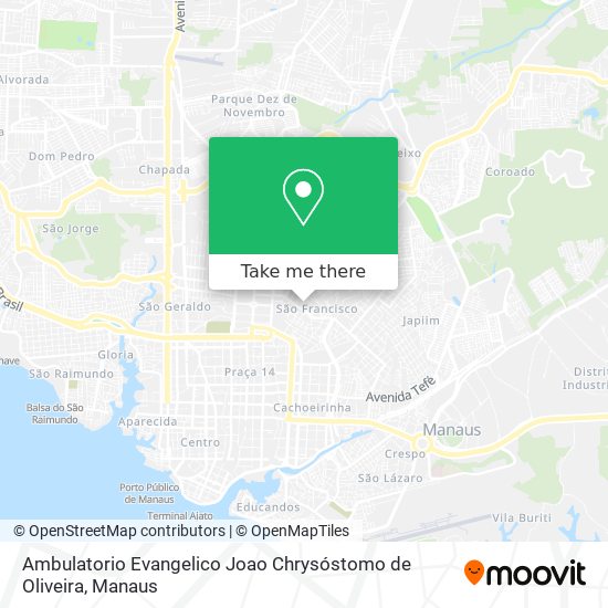 Ambulatorio Evangelico Joao Chrysóstomo de Oliveira map