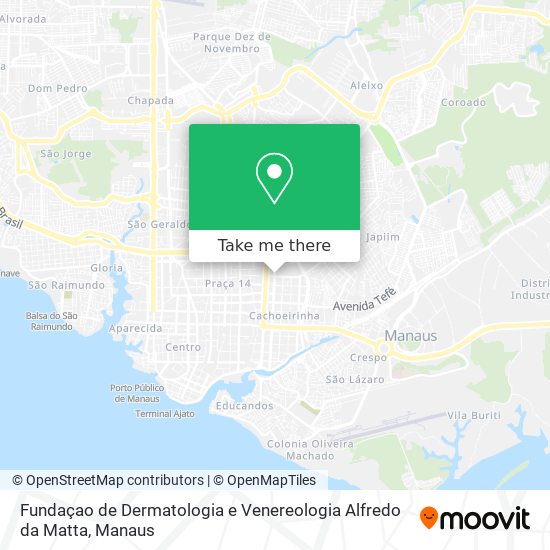 Fundaçao de Dermatologia e Venereologia  Alfredo da Matta map